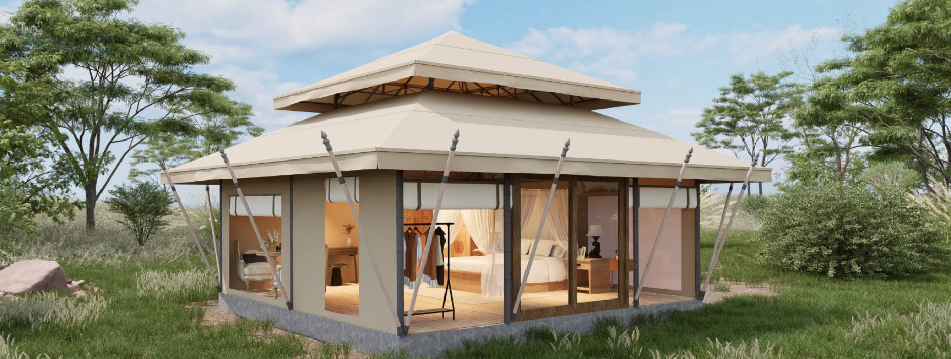 谢家集区户外野奢帐篷